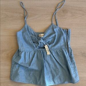 Madewell Light Blue Denim Camisole